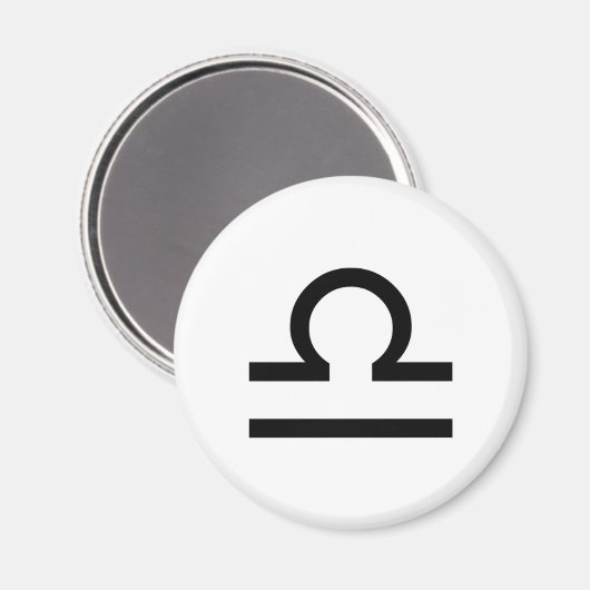 Libra Magnet (Vorderseite/Rückseite)