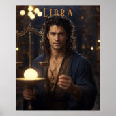 Libra Male Astrologisches Poster (Vorne)