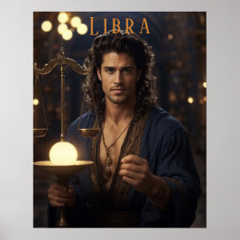 Libra Male Astrologisches Poster