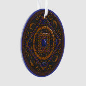 Libra Mandala Akrylic Ornament (Vorderseite)