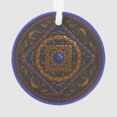 Libra Mandala Akrylic Ornament (Rückseite)