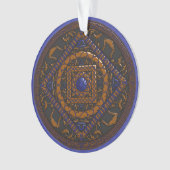 Libra Mandala Akrylic Ornament (Vorderseite)
