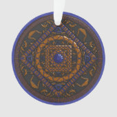 Libra Mandala Akrylic Ornament (Vorderseite)