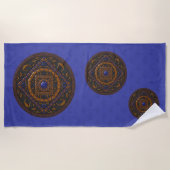 Libra Mandala Beach Towel Strandtuch (Vorderseite)