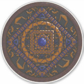 Libra Mandala Contour Sticker (Vorderseite)