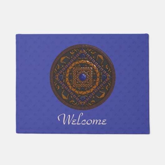 Libra Mandala Doormat Fußmatte (Vorderseite)