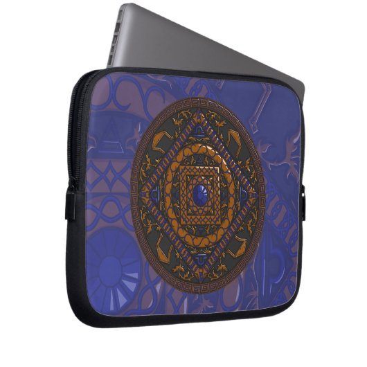Libra Mandala Laptop Case (Vorne Rechts)