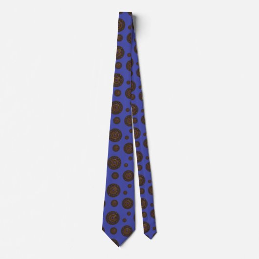 Libra Mandala Men's Neck Tie Krawatte (Vorderseite)