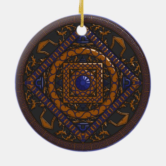 Libra Mandala Ornament (Hinten)