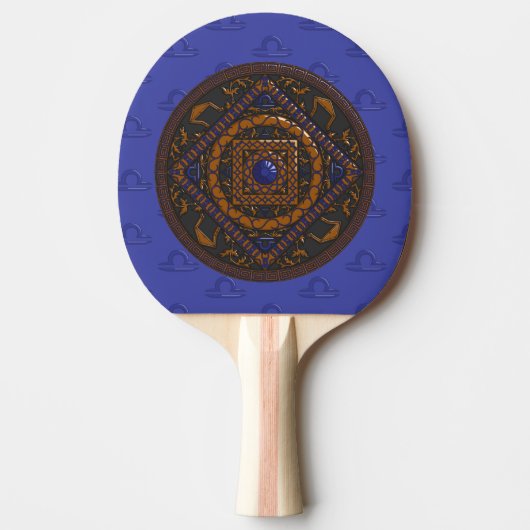 Libra Mandala Ping Pong Paddle Tischtennis Schläger (Vorderseite)