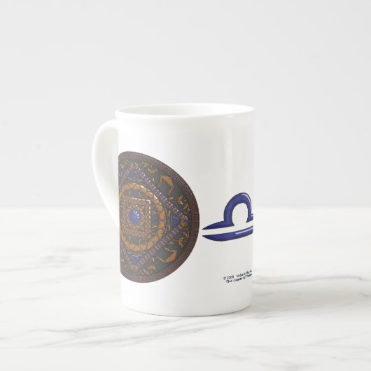 Libra Mandala Spezialität Tasse (Vorderseite Links)