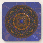Libra Mandala Square Tile Untersetzer (Vorderseite)