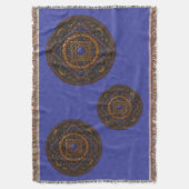 Libra Mandala Throw Blanket Decke (Vorderseite Vertikal)