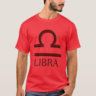 Libra Mens Red T - Shirt