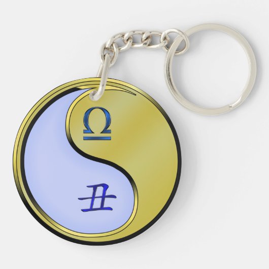 Libra & Metal Ox Schlüsselanhänger (Rückseite)