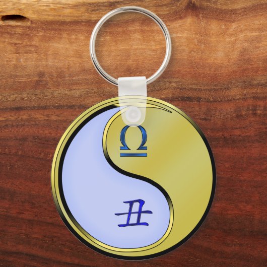 Libra & Metal Ox Schlüsselanhänger (Rückseite)