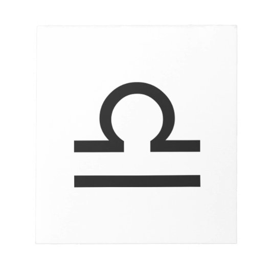 Libra Notizblock (Vorderseite)