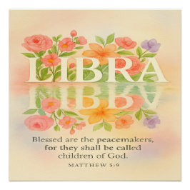 Libra Peacemaker Watercolor-Poster Poster