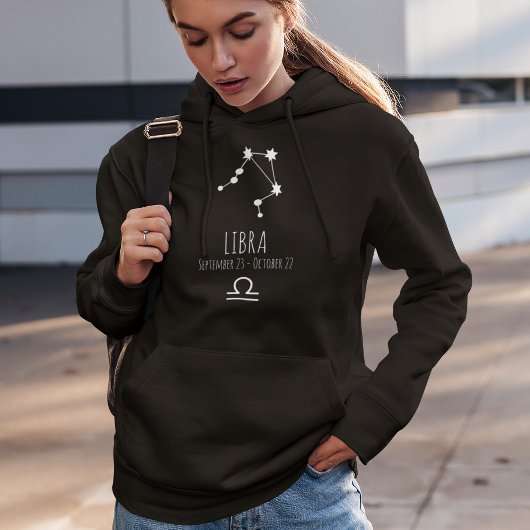 Libra | Personalisiert Zodiac Constellation Hoodie