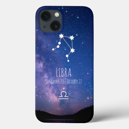 Libra | Personalisierte Sternbilder Case-Mate iPhone Hülle (Rückseite)