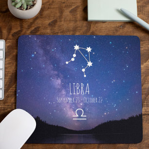 Libra Personalisierte Sternbilder Mousepad