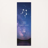 Libra | Personalisierte Zodiac-Astrologie Yogamatte (Vorderseite)