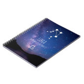 Libra | Personalisiertes Zodiac Constellation Note Notizblock (Linke Seite)