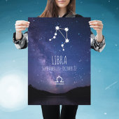 Libra | Personalisiertes Zodiac-Sternbild-Poster Poster