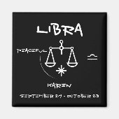 Libra Personalize Magnet (Vorne)