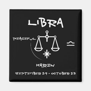 Libra Personalize Magnet