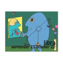Libra Postkarte