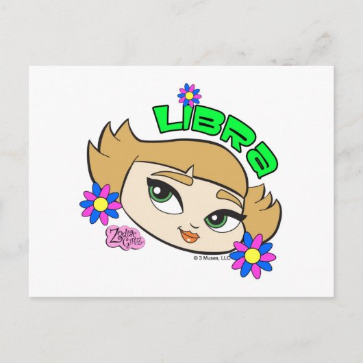 Libra Postkarte (Vorderseite)