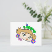 Libra Postkarte (Stehend Vorderseite)