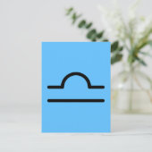 Libra Postkarte (Stehend Vorderseite)