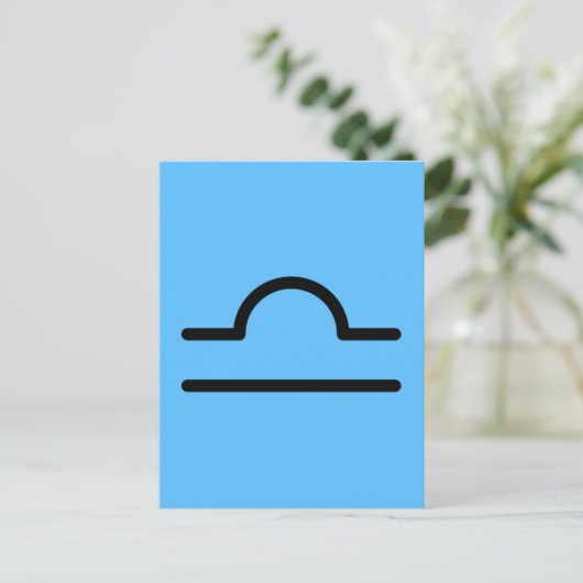 Libra Postkarte (Stehend Vorderseite)