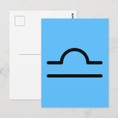 Libra Postkarte (Vorne/Hinten)