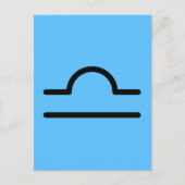 Libra Postkarte (Vorderseite)