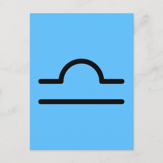 Libra Postkarte (Vorderseite)