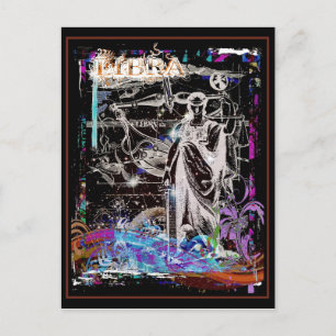 Libra Postkarte