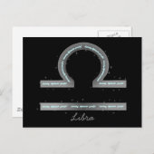 Libra Postkarte (Vorne/Hinten)