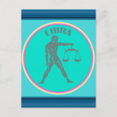 Libra Postkarte (Vorderseite)