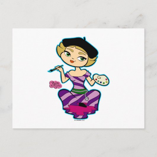 Libra Postkarte (Vorderseite)