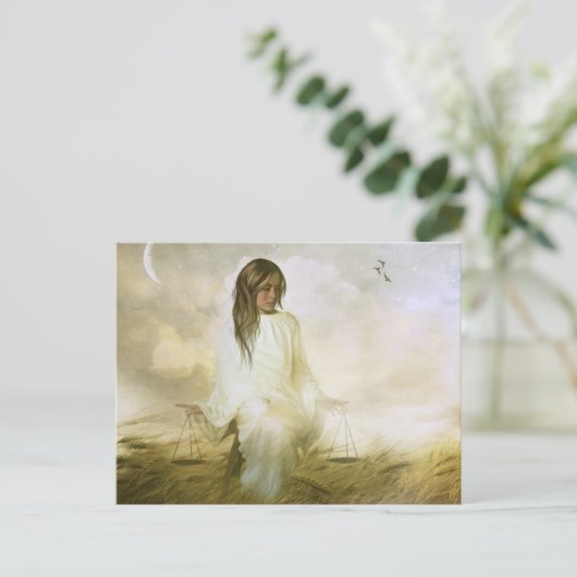 Libra Postkarte (Stehend Vorderseite)