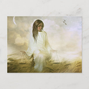 Libra Postkarte