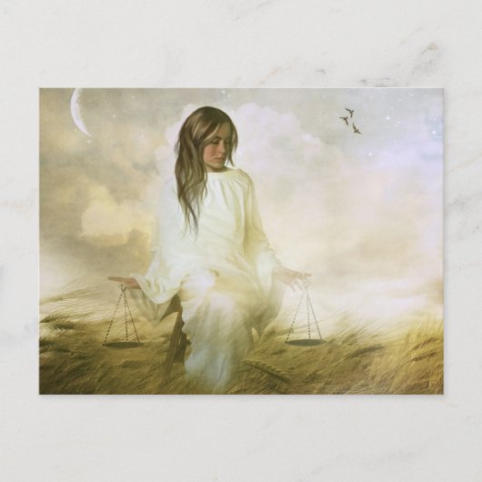 Libra Postkarte (Vorderseite)