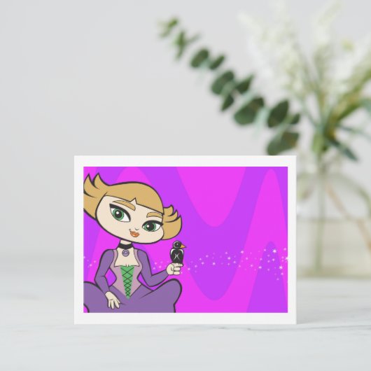 Libra Postkarte (Stehend Vorderseite)