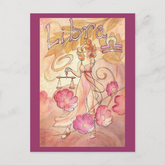 Libra Postkarte (Vorderseite)