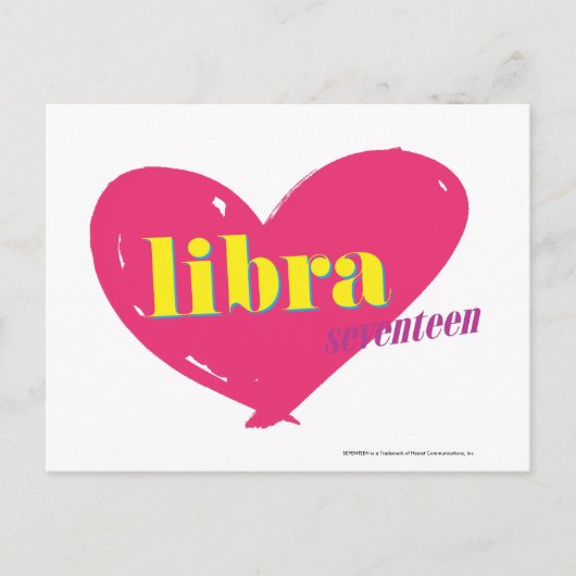 Libra Postkarte (Vorderseite)