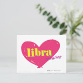 Libra Postkarte (Stehend Vorderseite)
