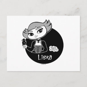 Libra Postkarte